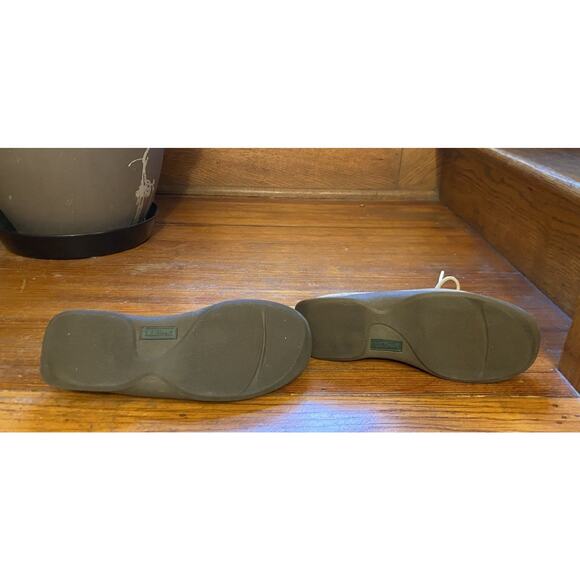 LL Bean Beige Suede Leather Flex Free Boat Shoes Women’s 9 - Picture 8 of 8